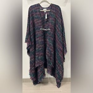 Catherine’s Multi-colored Plaid Poncho
